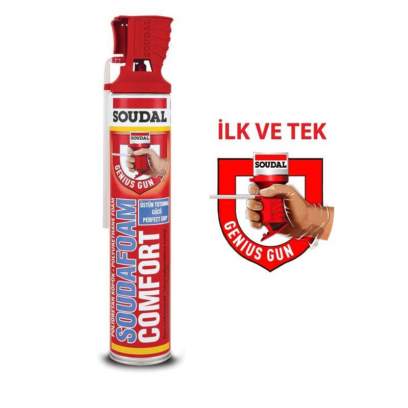 SOUDAL SOUDAFOAM COMFORT KÖPÜK 750ML (12)